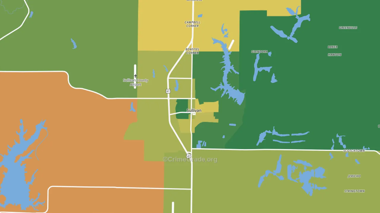47882, IN Map of Vehicle Theft Rates