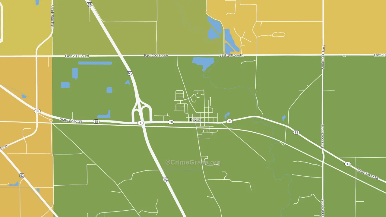 47941, IN Map of Vehicle Theft Rates