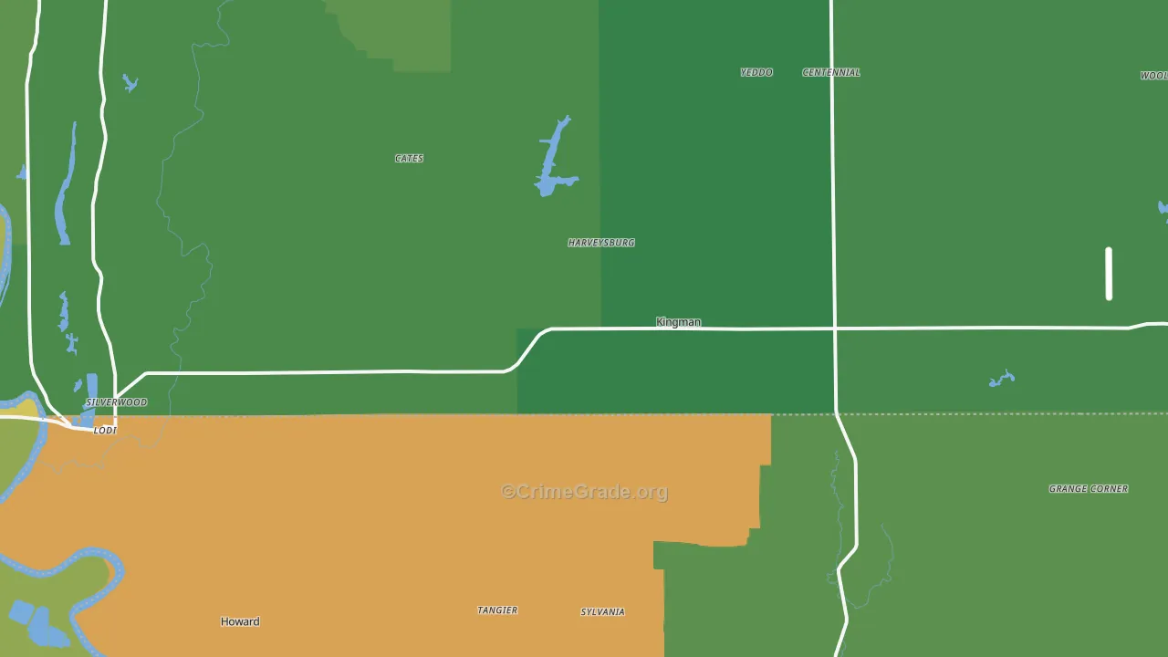 47952, IN Map of Vehicle Theft Rates