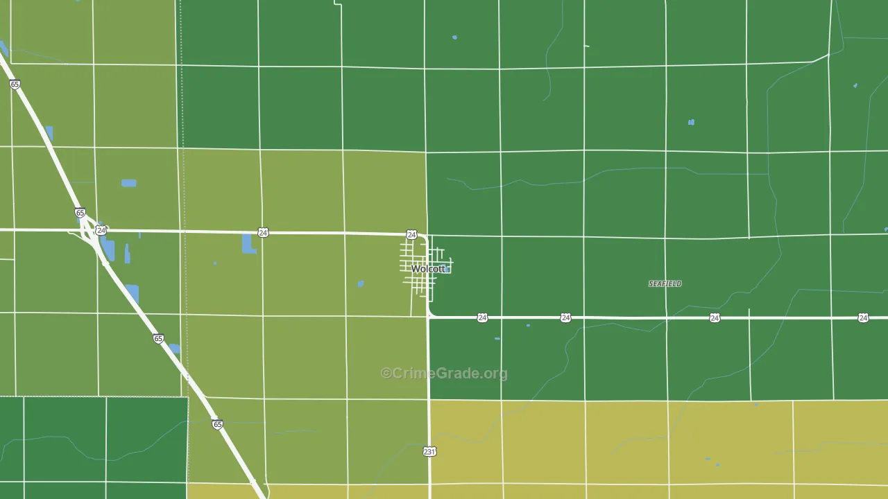 47995, IN Map of Vehicle Theft Rates