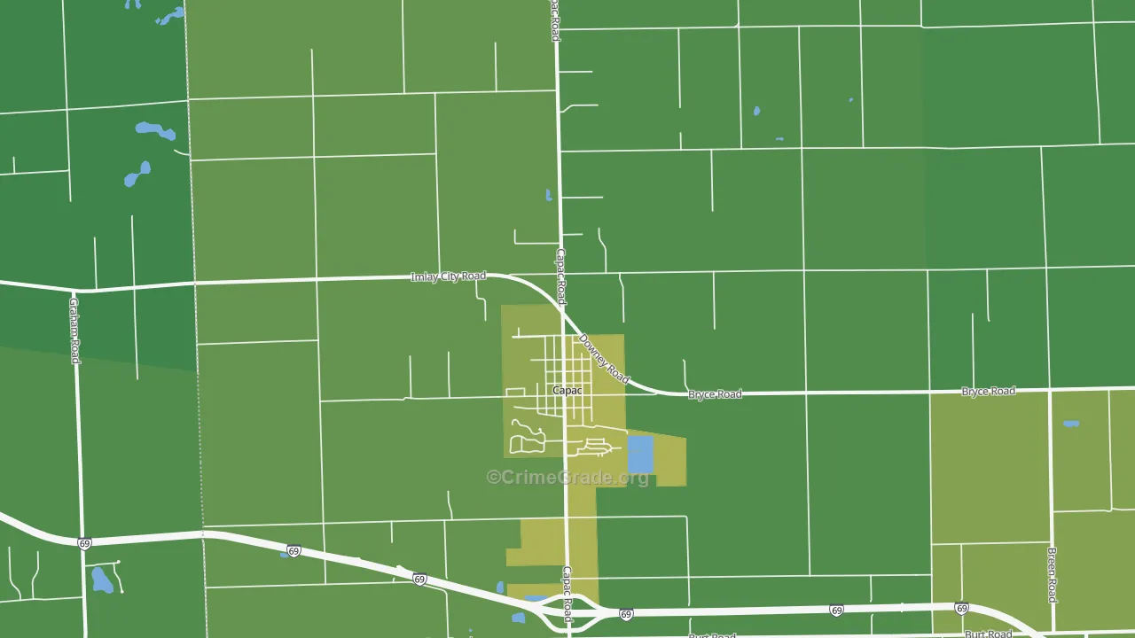 48014, MI Map of Vehicle Theft Rates