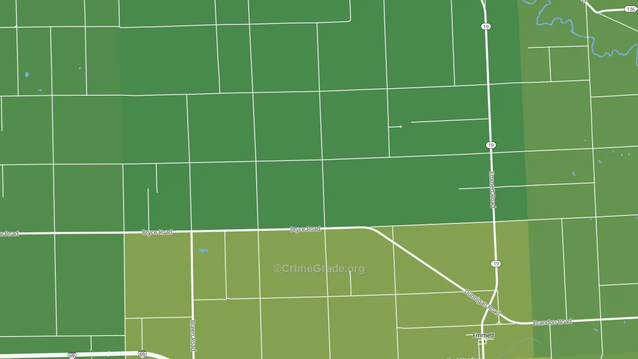 48022, MI Map of Vehicle Theft Rates