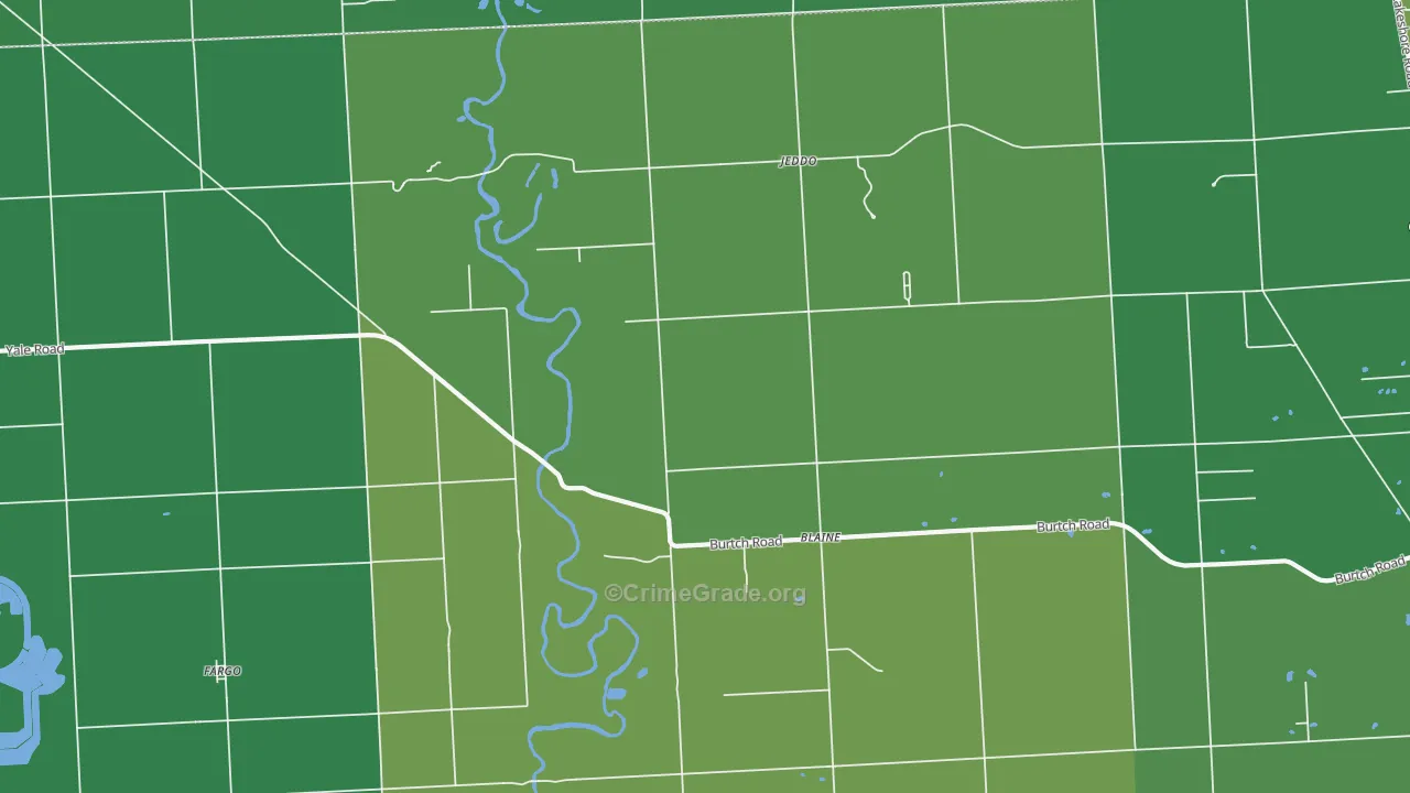 48032, MI Map of Vehicle Theft Rates