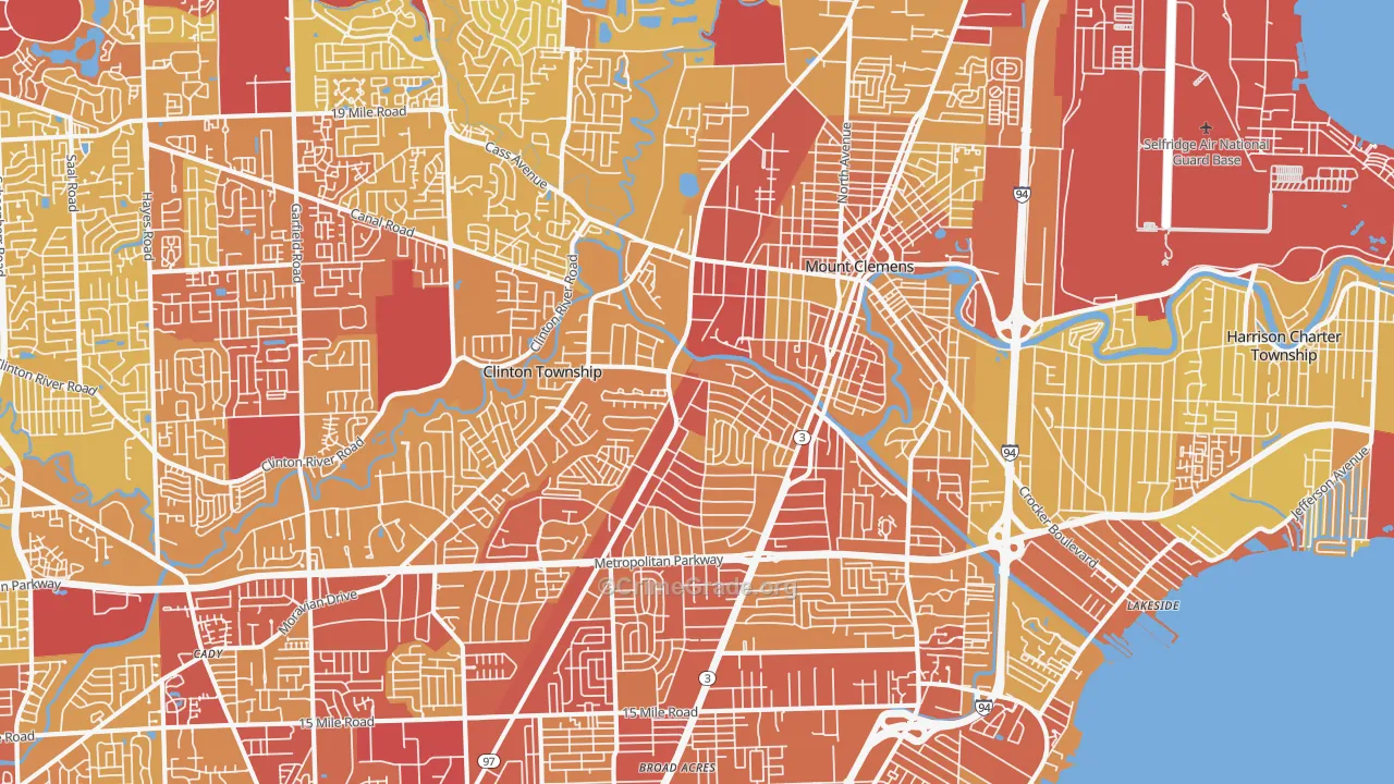 48036, MI Map of Vehicle Theft Rates