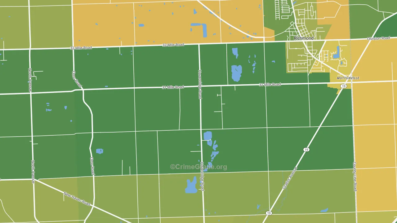 48050, MI Map of Vehicle Theft Rates