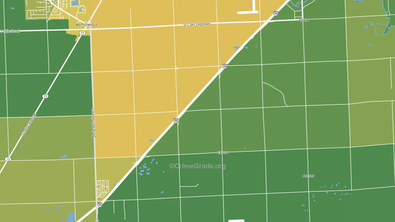 48064, MI Map of Vehicle Theft Rates