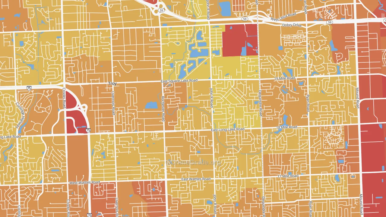 48085, MI Map of Vehicle Theft Rates