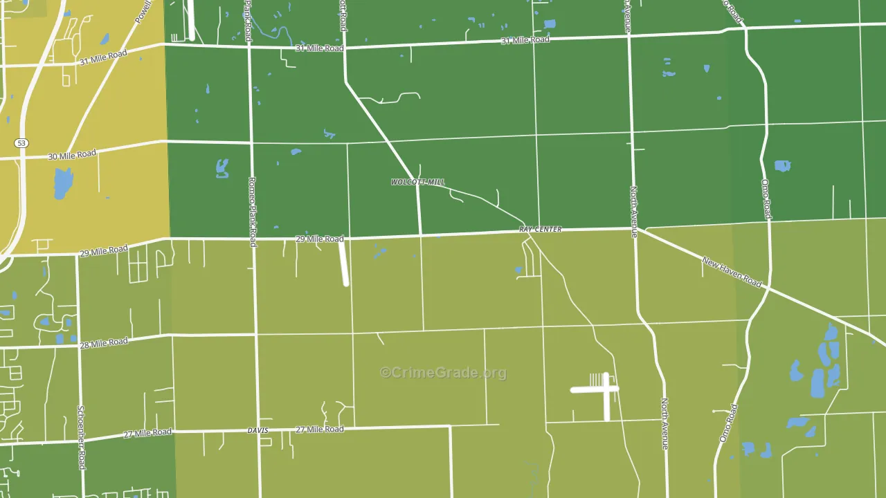 48096, MI Map of Vehicle Theft Rates