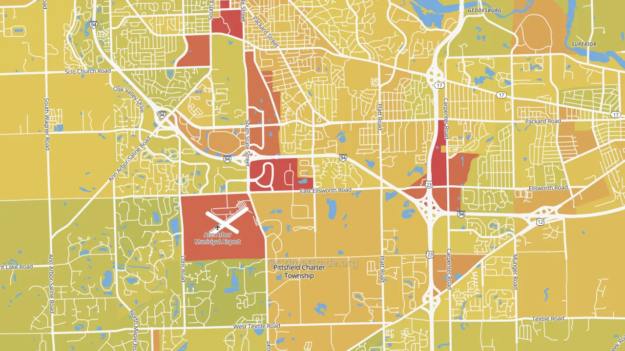 48108, MI Map of Vehicle Theft Rates