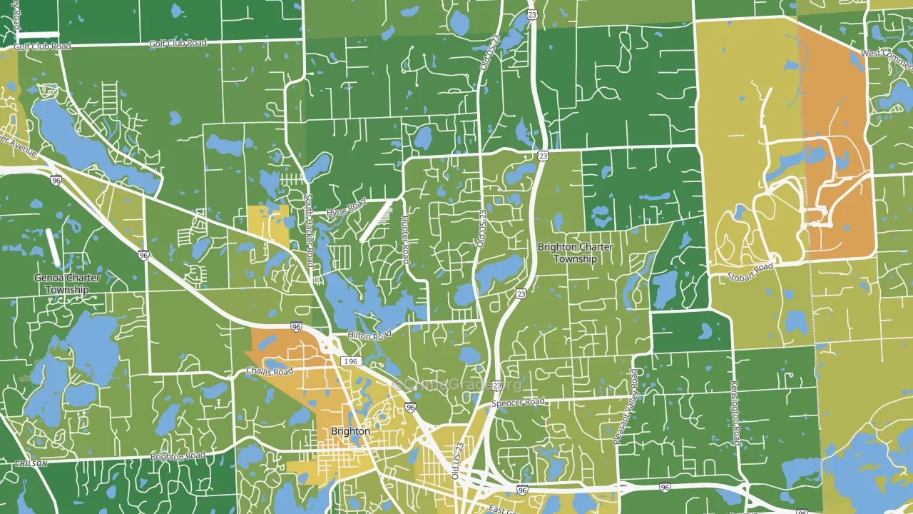 48114, MI Map of Vehicle Theft Rates
