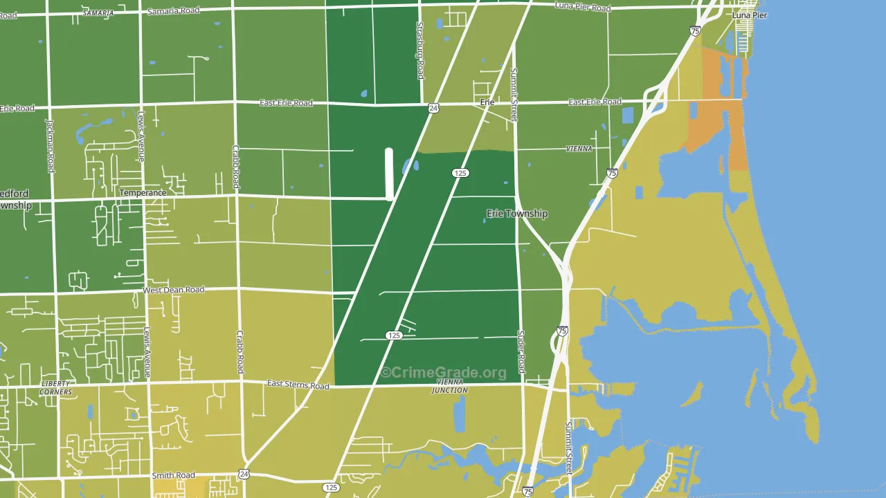 48133, MI Map of Vehicle Theft Rates