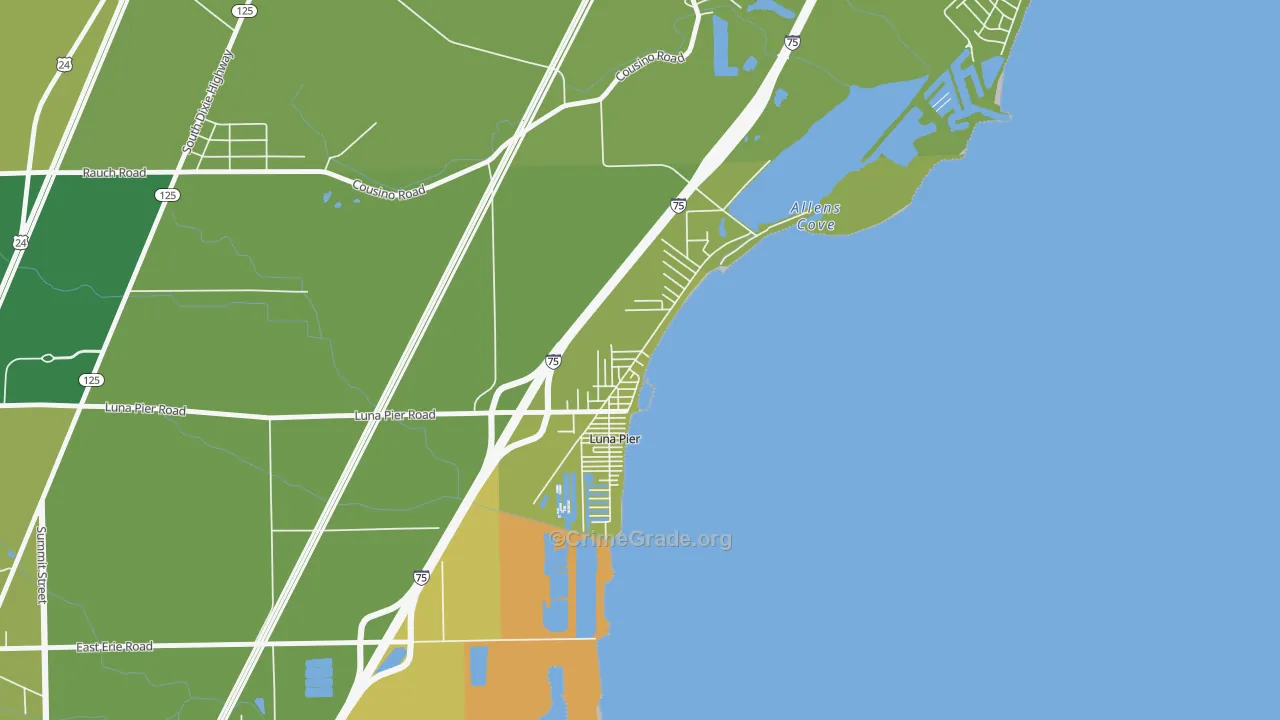 48157, MI Map of Vehicle Theft Rates