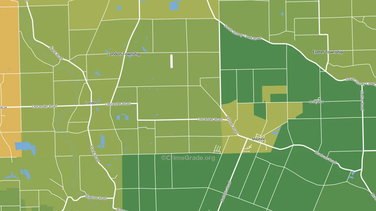 48159, MI Map of Vehicle Theft Rates