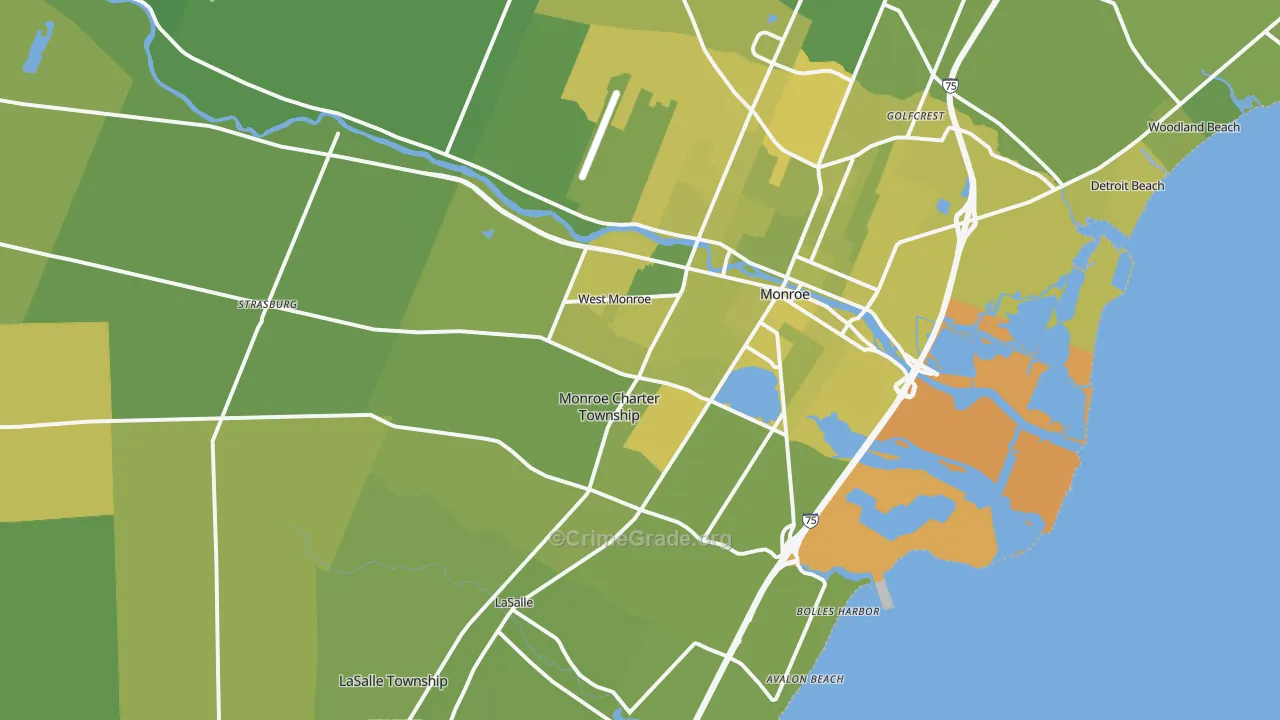 48161, MI Map of Vehicle Theft Rates