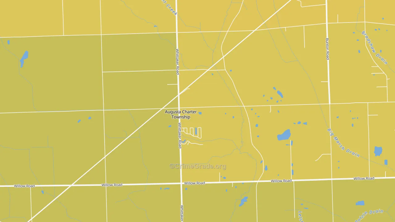 48190, MI Map of Vehicle Theft Rates