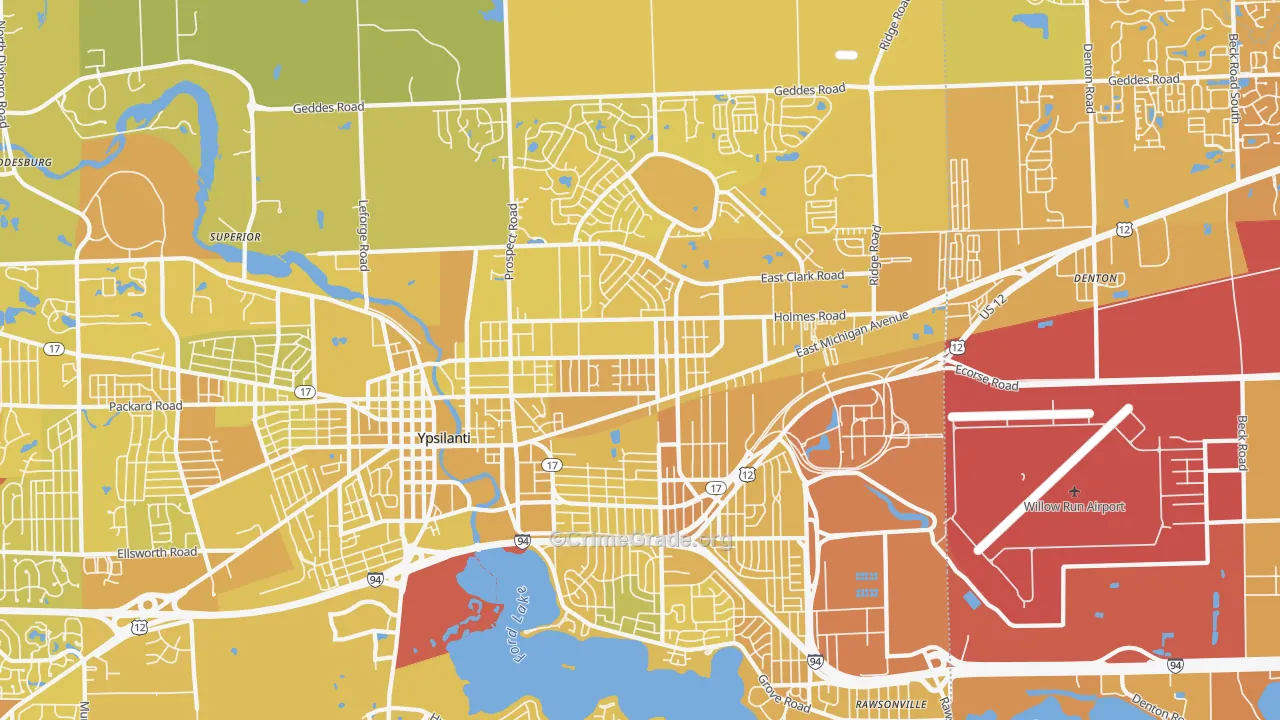 48198, MI Map of Vehicle Theft Rates