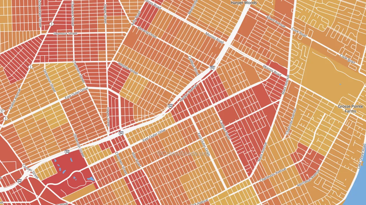 48224, MI Map of Vehicle Theft Rates