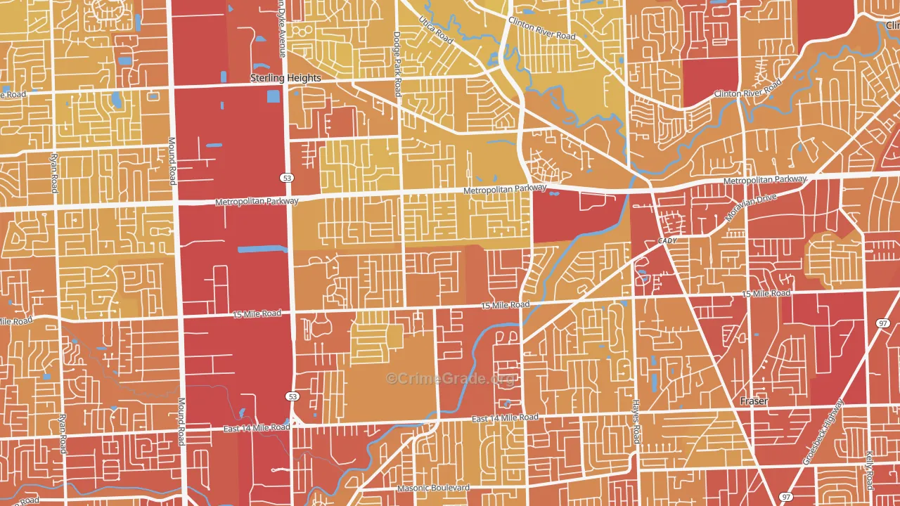 48312, MI Map of Vehicle Theft Rates
