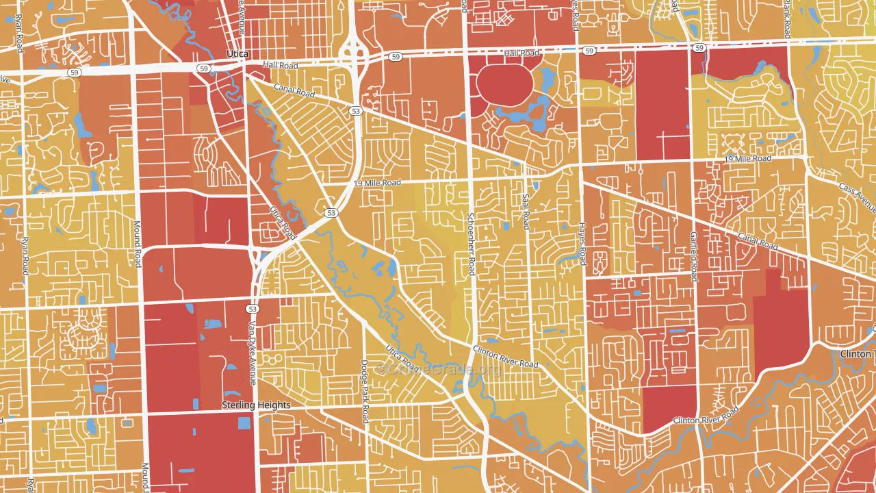 48313, MI Map of Vehicle Theft Rates