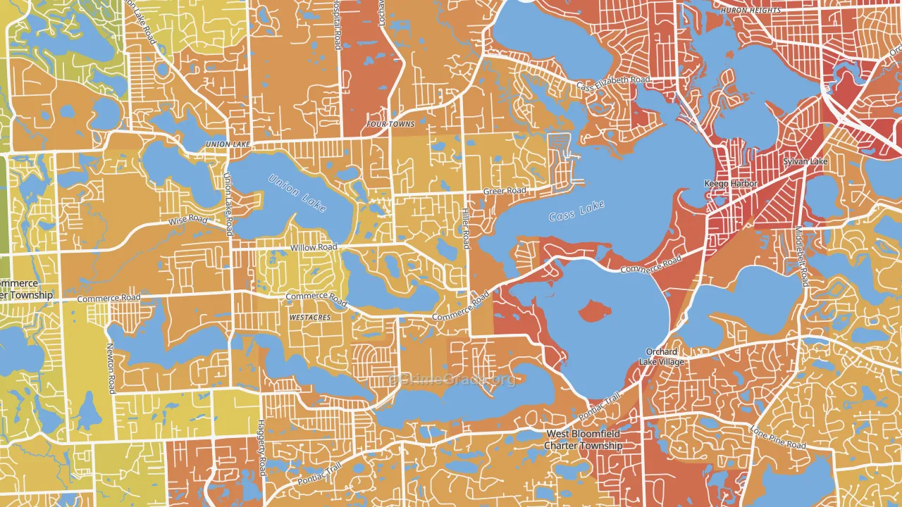 48324, MI Map of Vehicle Theft Rates