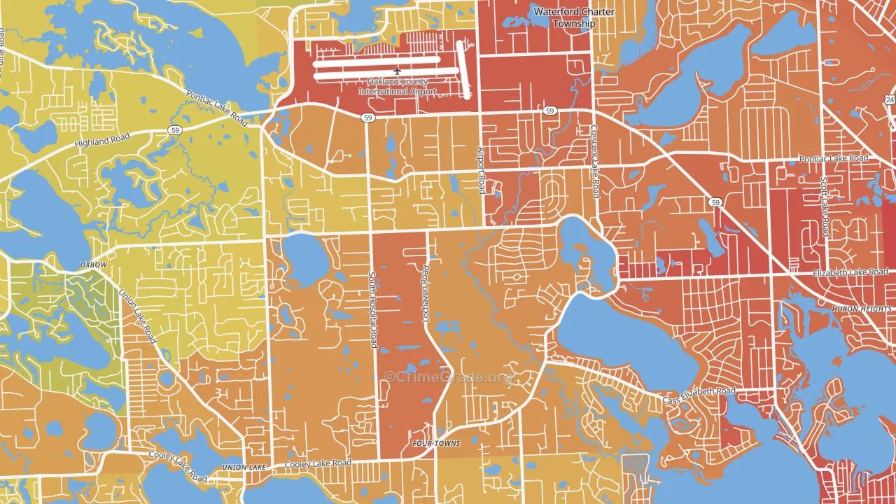 48327, MI Map of Vehicle Theft Rates