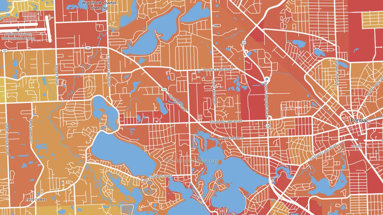 48328, MI Map of Vehicle Theft Rates