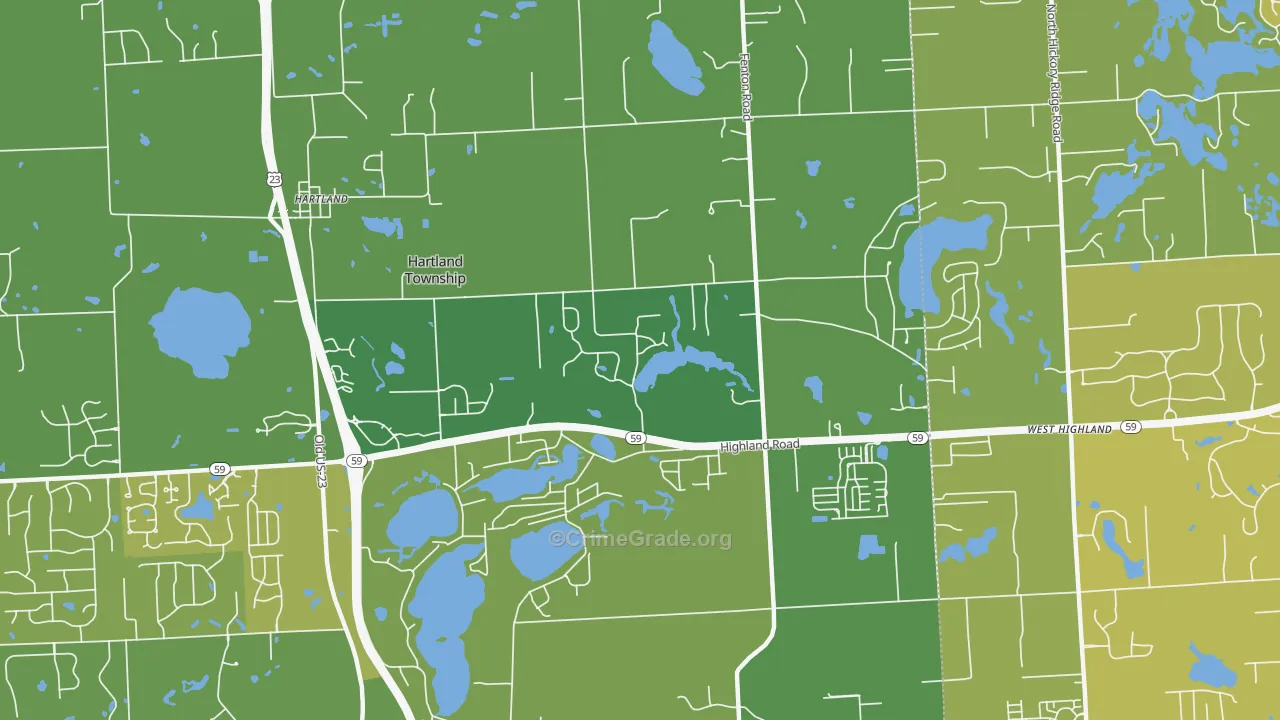 48353, MI Map of Vehicle Theft Rates