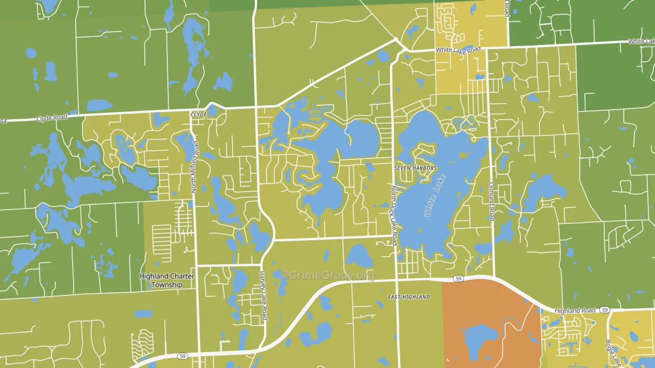 48356, MI Map of Vehicle Theft Rates
