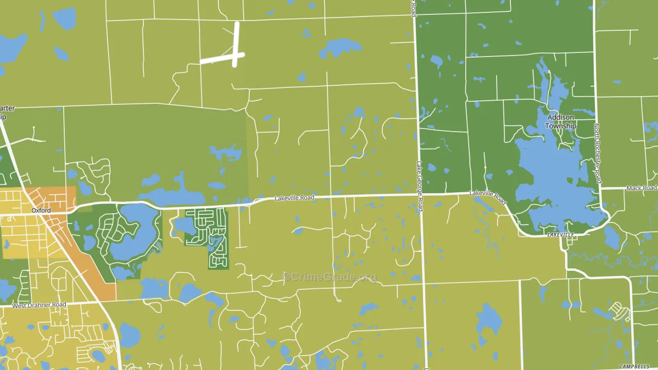 48370, MI Map of Vehicle Theft Rates