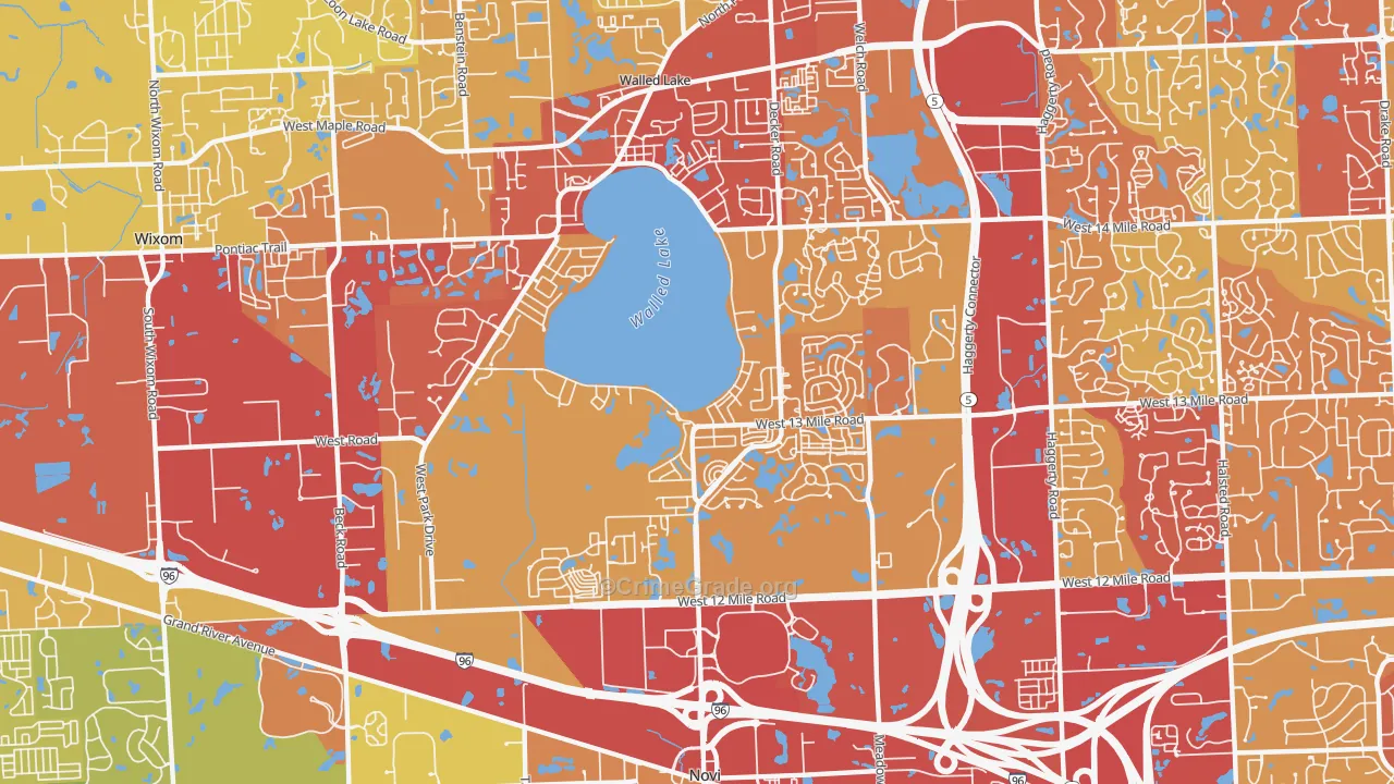 48377, MI Map of Vehicle Theft Rates