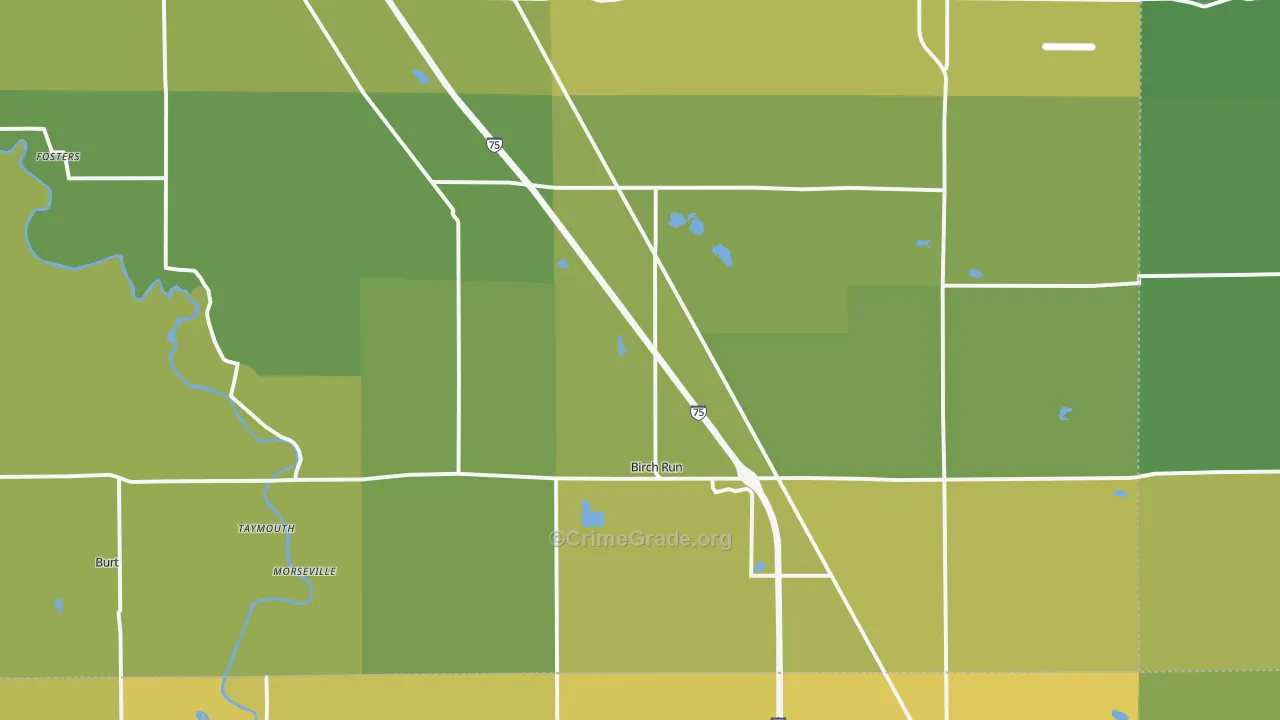 48415, MI Map of Vehicle Theft Rates
