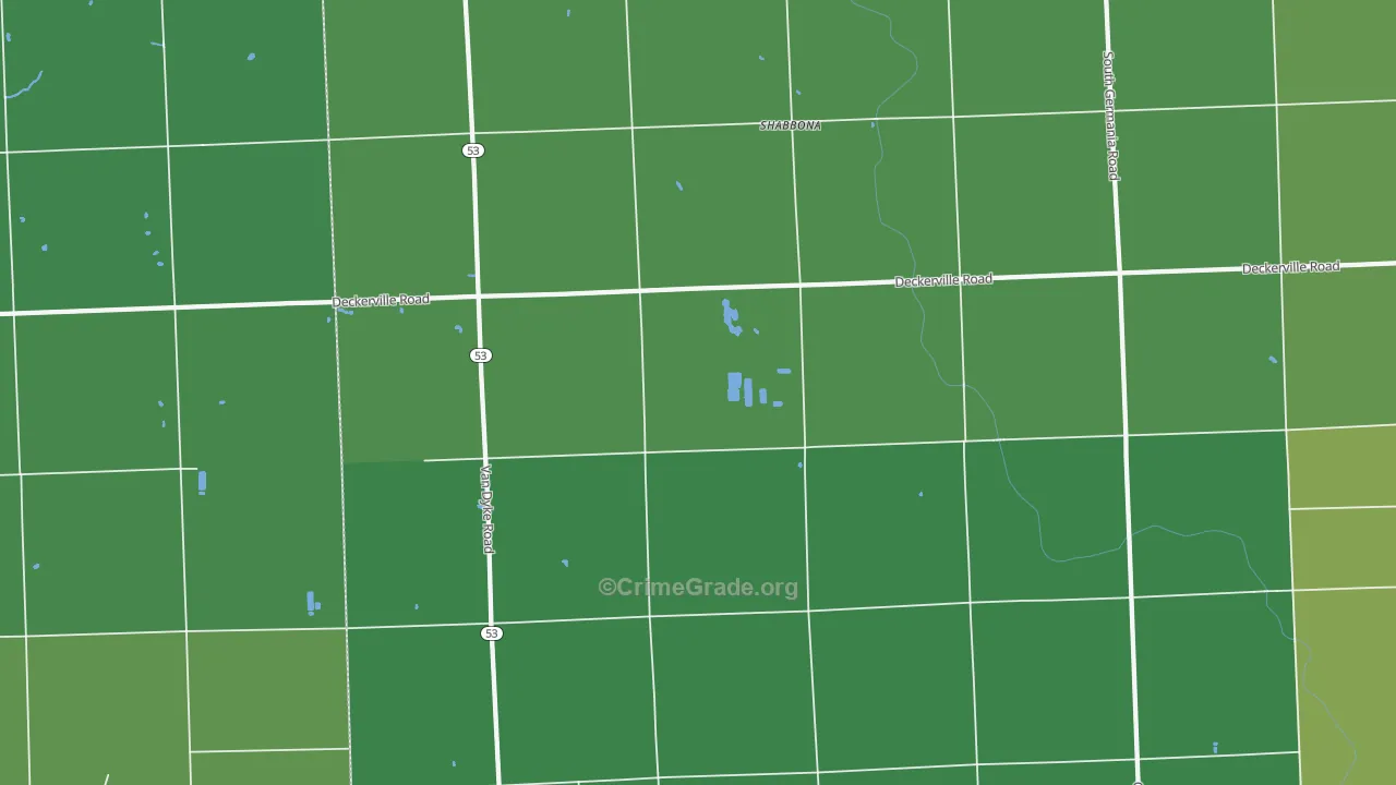48426, MI Map of Vehicle Theft Rates