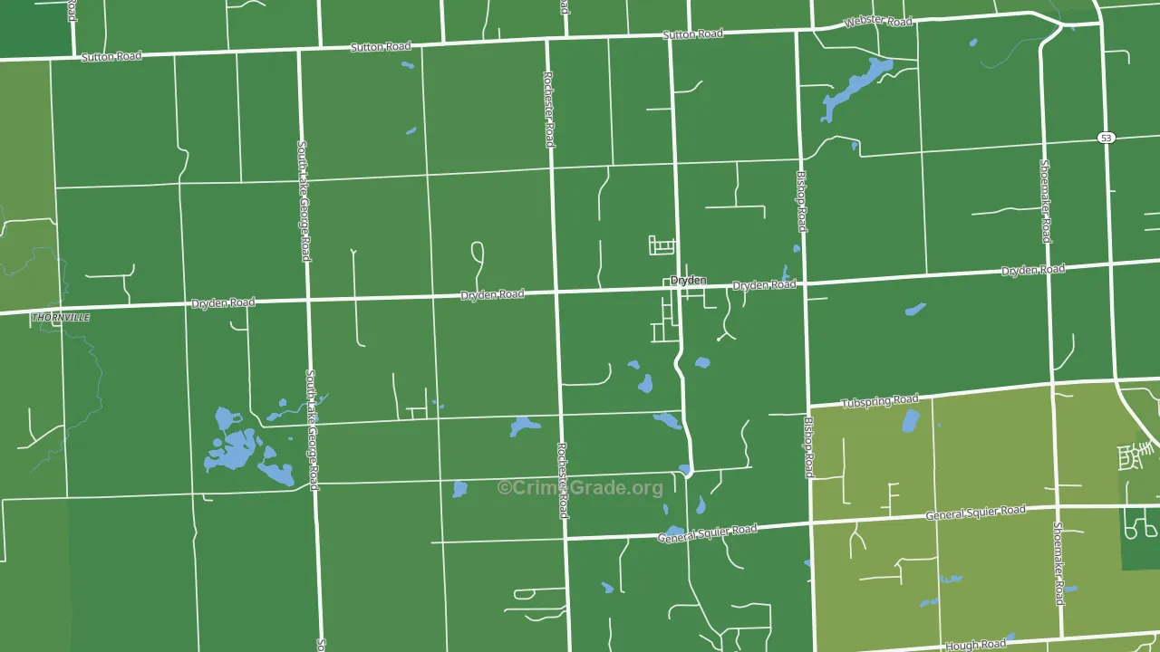 48428, MI Map of Vehicle Theft Rates