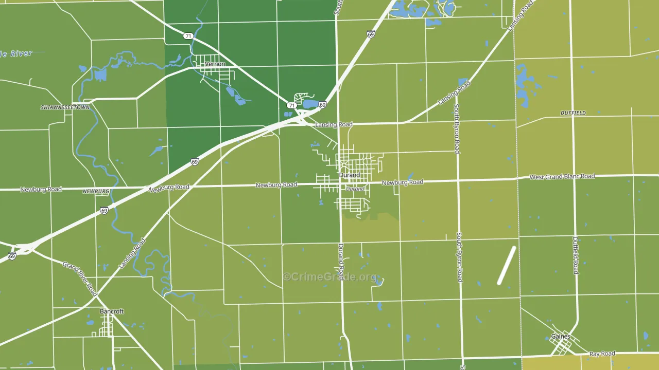 48429, MI Map of Vehicle Theft Rates