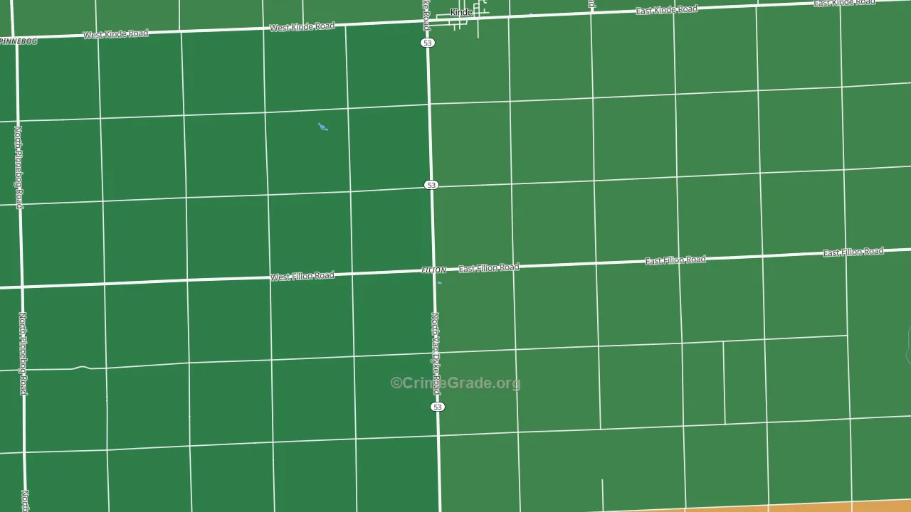 48432, MI Map of Vehicle Theft Rates