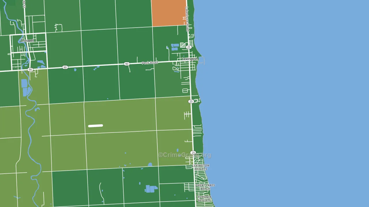 48450, MI Map of Vehicle Theft Rates