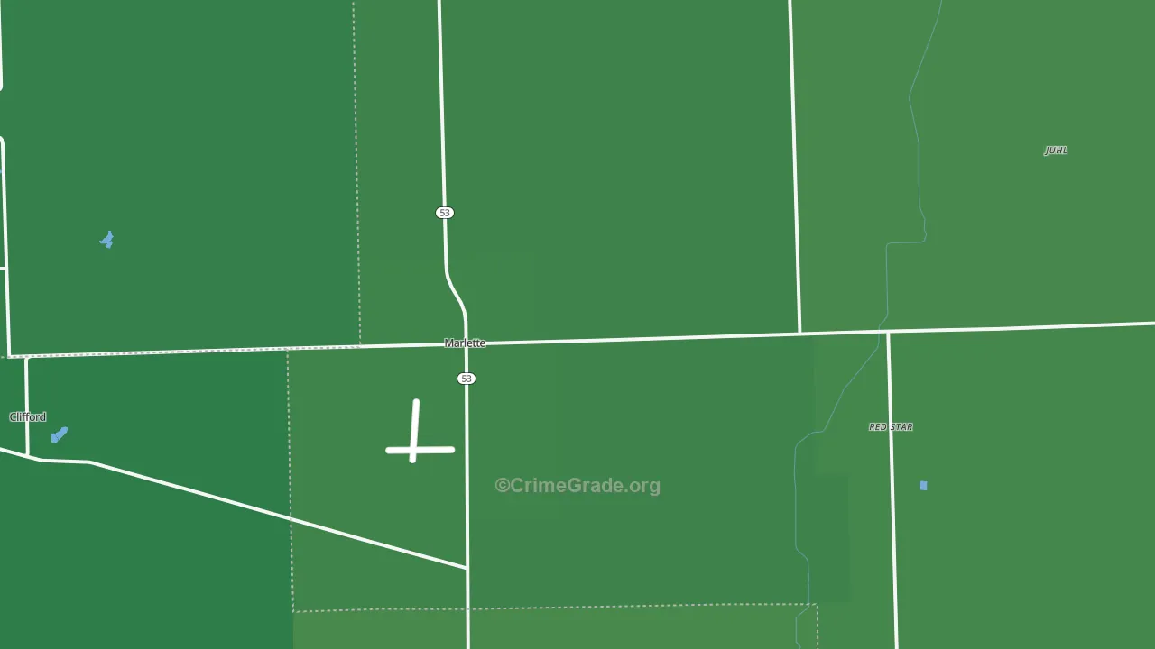 48453, MI Map of Vehicle Theft Rates