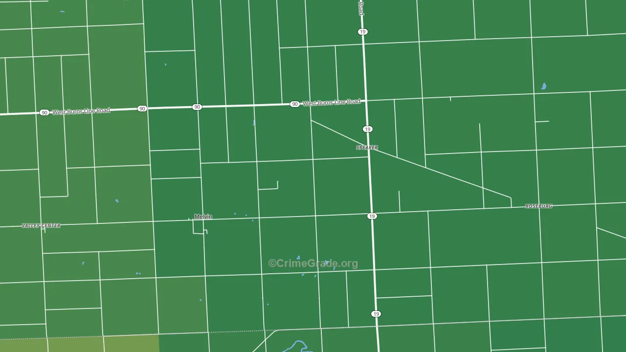 48454, MI Map of Vehicle Theft Rates