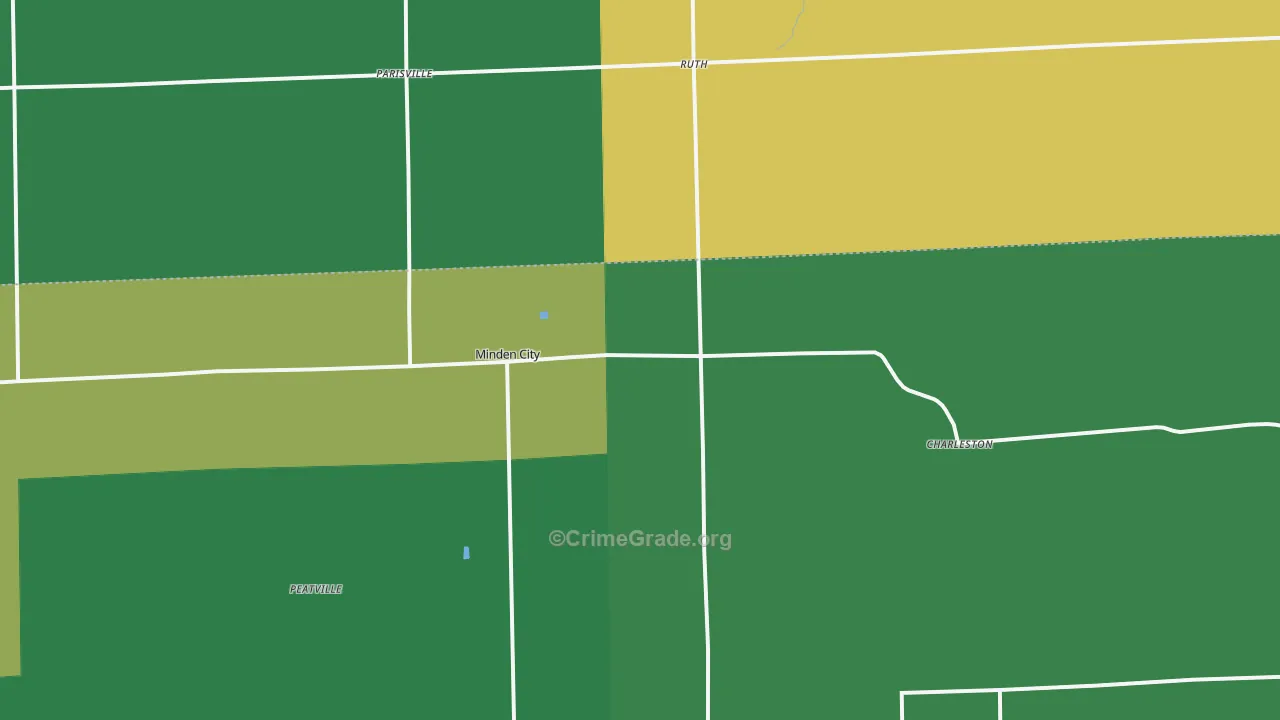 48456, MI Map of Vehicle Theft Rates