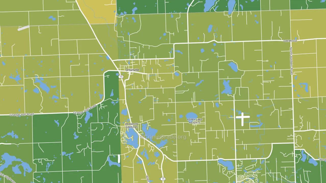 48462, MI Map of Vehicle Theft Rates