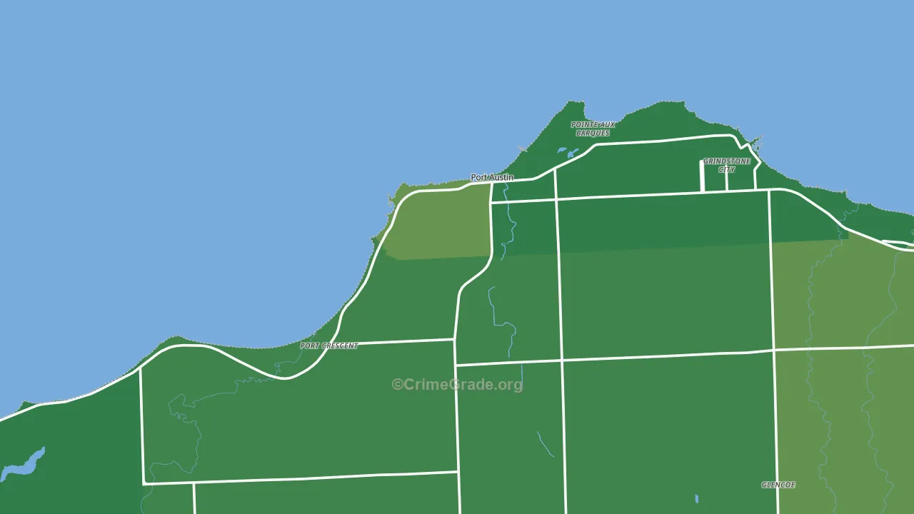 48467, MI Map of Vehicle Theft Rates