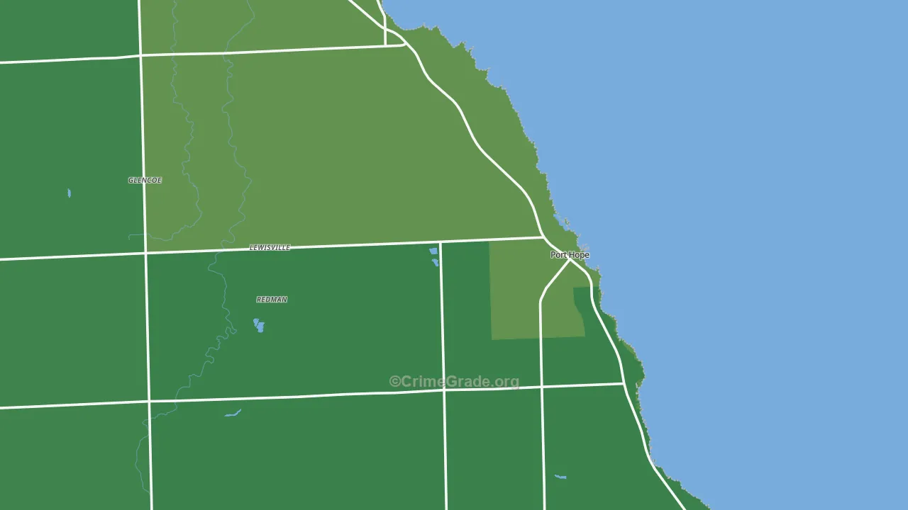 48468, MI Map of Vehicle Theft Rates