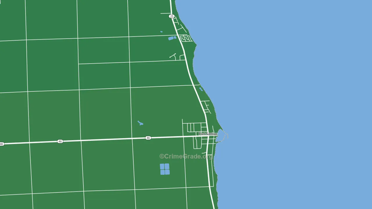48469, MI Map of Vehicle Theft Rates