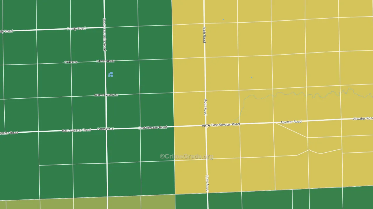 48470, MI Map of Vehicle Theft Rates