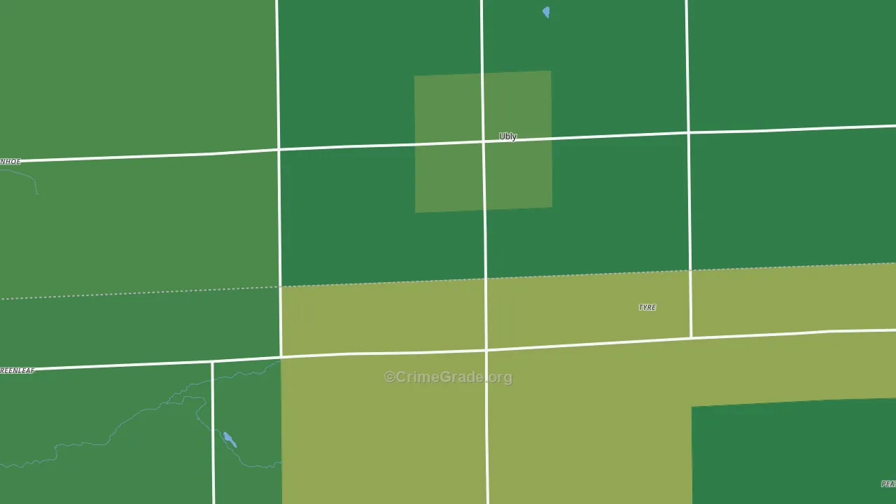 48475, MI Map of Vehicle Theft Rates