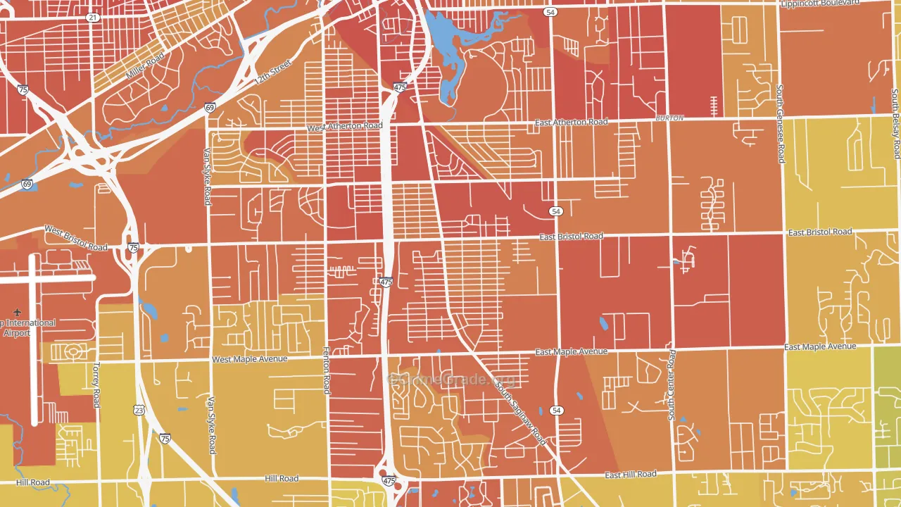 48529, MI Map of Vehicle Theft Rates