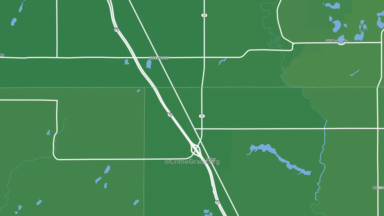 48610, MI Map of Vehicle Theft Rates