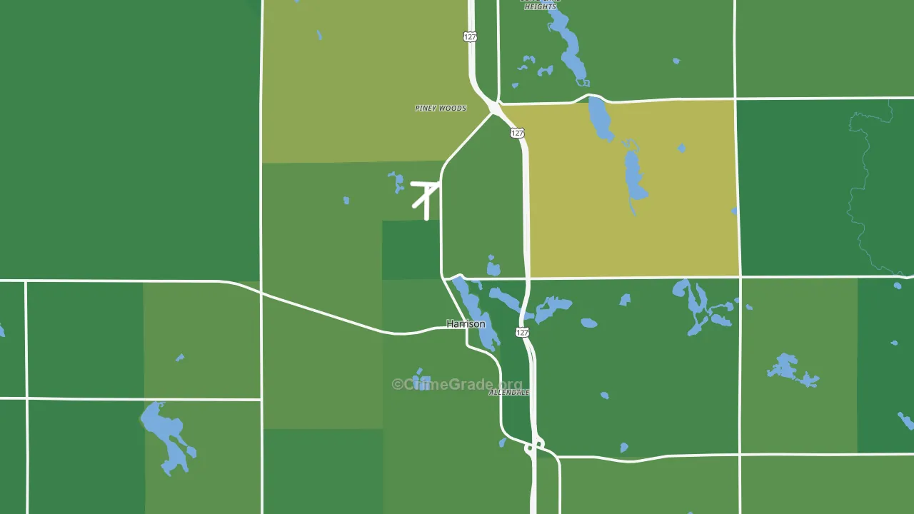 48625, MI Map of Vehicle Theft Rates