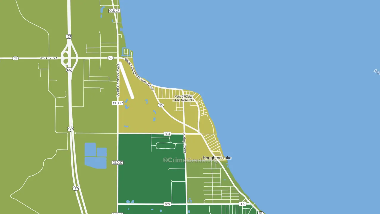 48630, MI Map of Vehicle Theft Rates