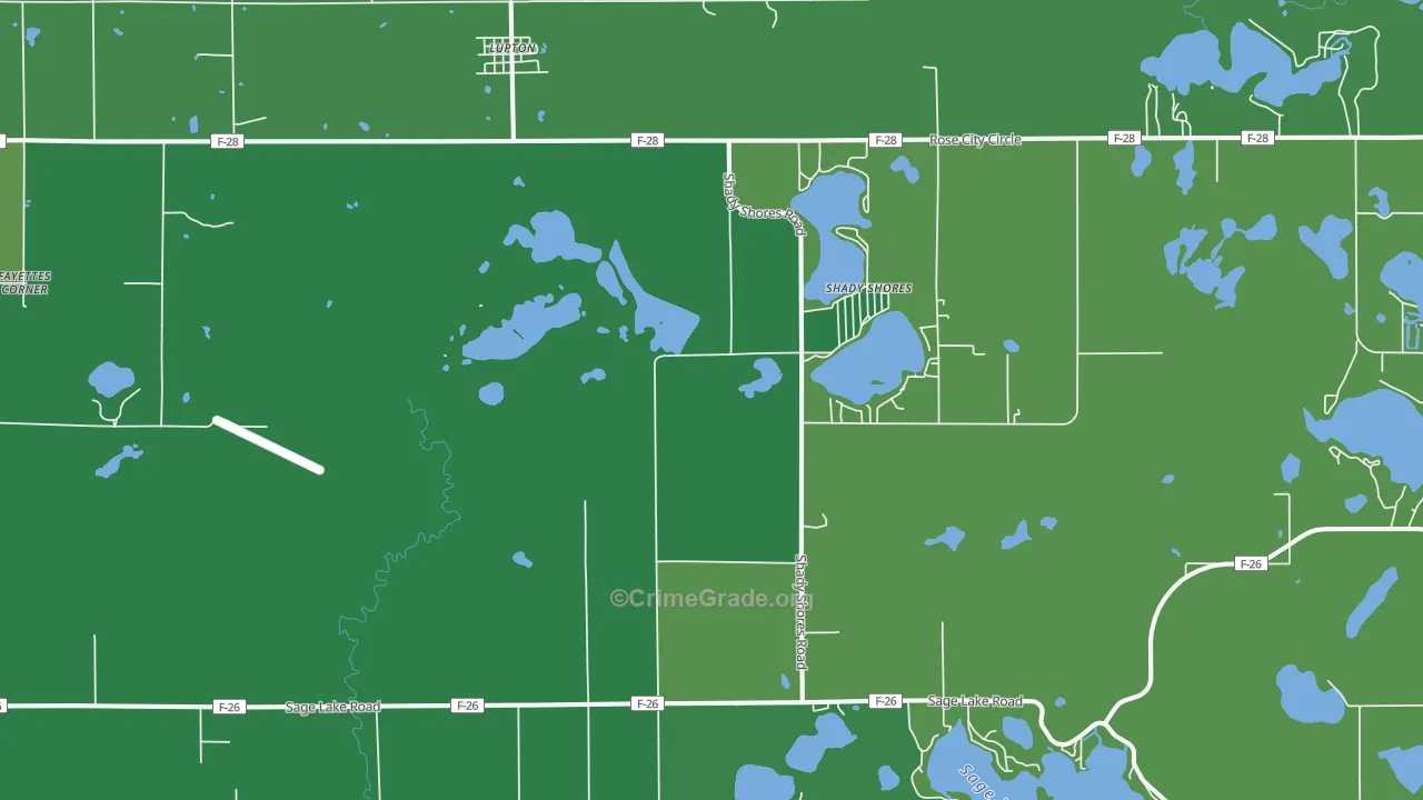 48635, MI Map of Vehicle Theft Rates
